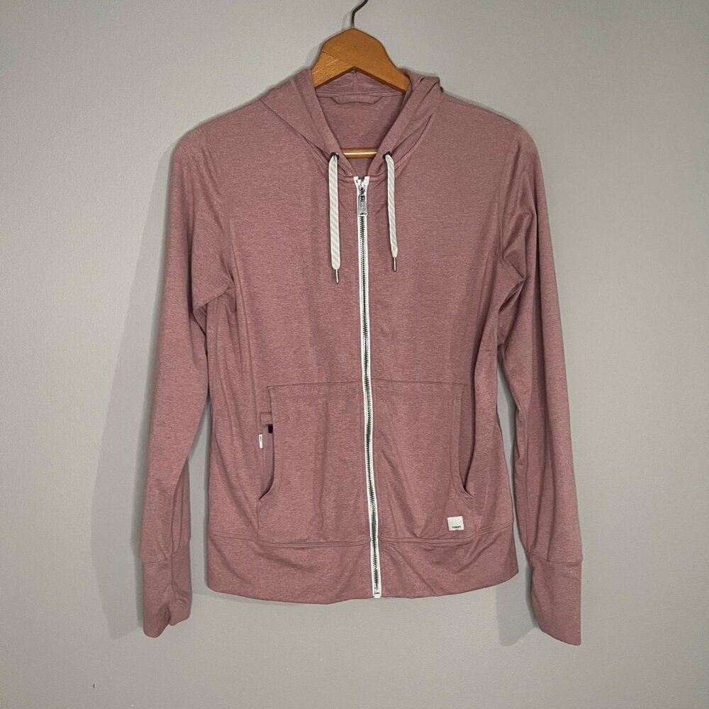 Vuori Women's Pink Zip-Up Hoodie